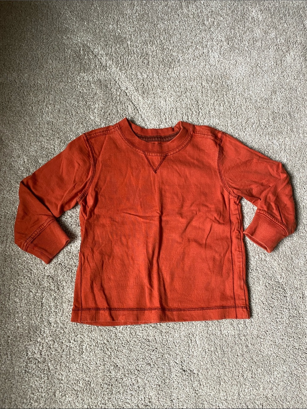 Old Navy 18-24 Month Long-Sleeve Crewneck Tee in Orange